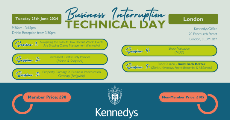 25th June 2024 – Business Interruption Technical Day
