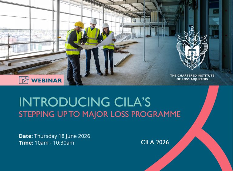 Webinar: Introducing CILA’s Stepping Up to Major Loss Programme